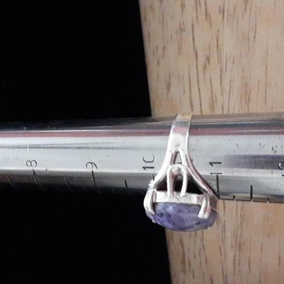 Sterling Silver Charoite Gemstone Ring T100 - Picture 9 of 14